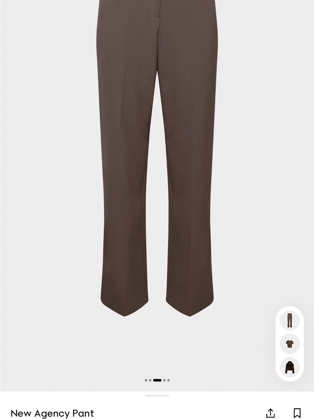 Aritzia New Agency Brown Pants - Picture 6 of 8